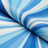 Schumacher Sunbeam Print Indoor/Outdoor Panel Horizon Blue Fabric - Eade's Wallpaper