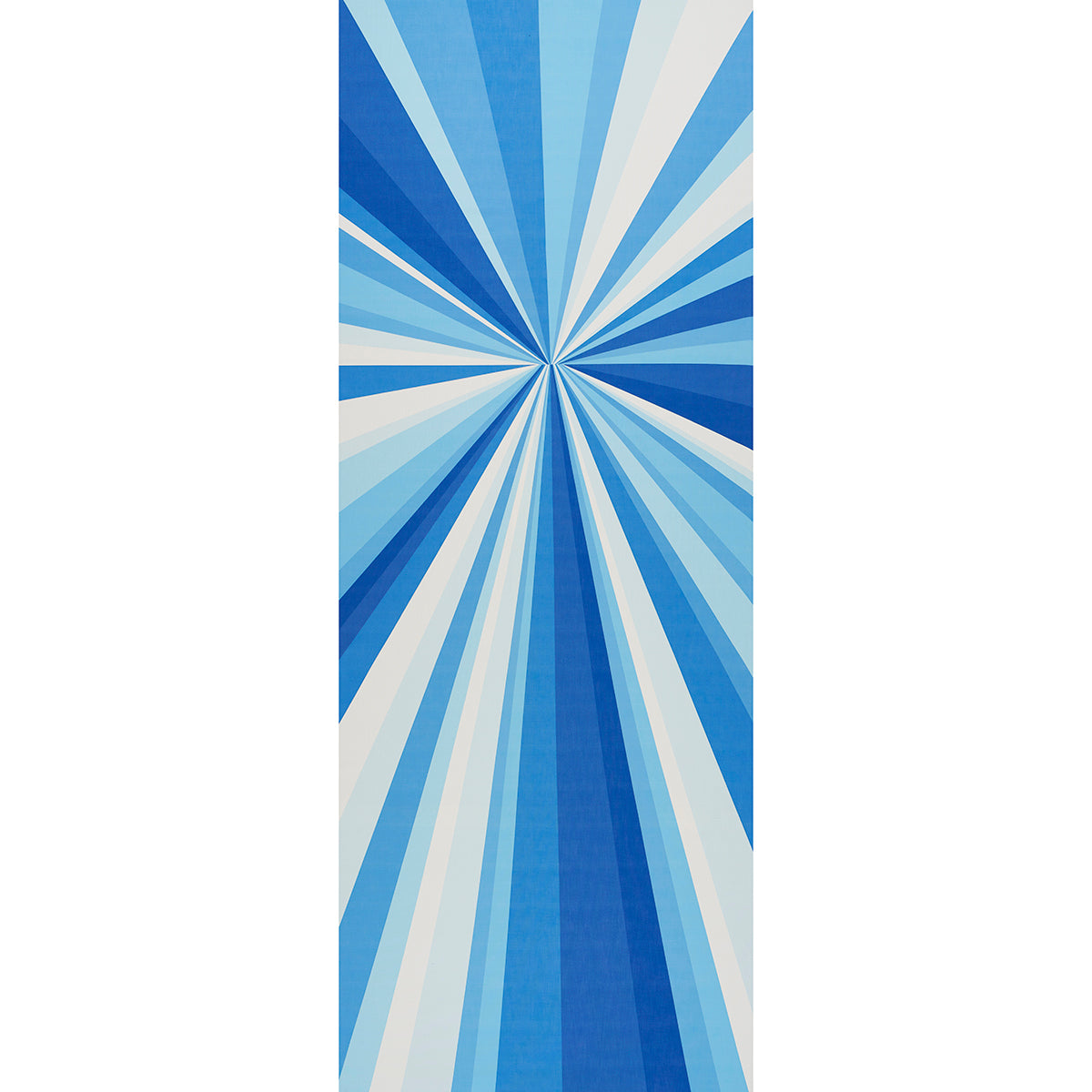 Schumacher Sunbeam Print Indoor/Outdoor Panel Horizon Blue Fabric - Eade's Wallpaper