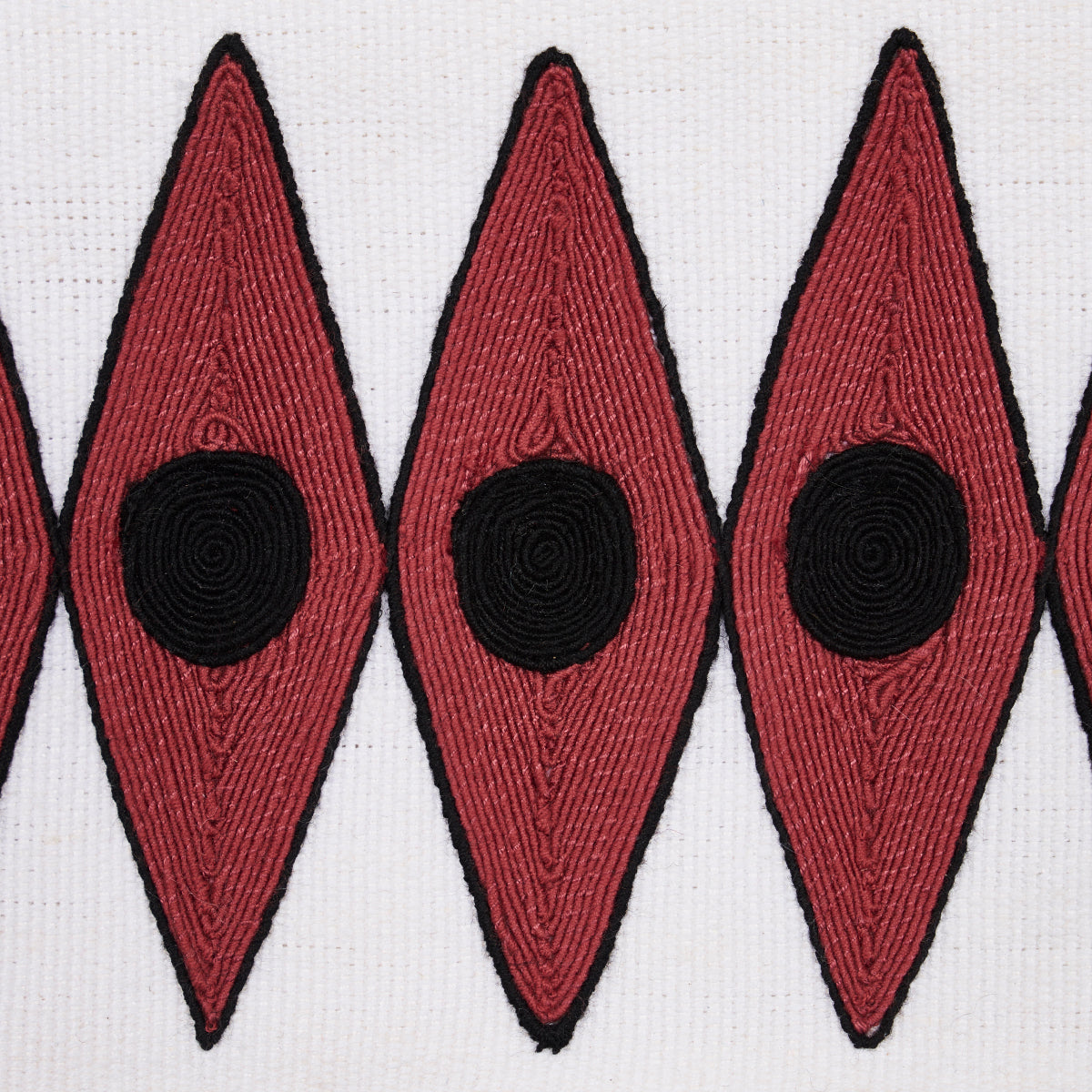 Schumacher 181221 BACKGAMMON TAPE in RED Trim - MARY MCDONAL