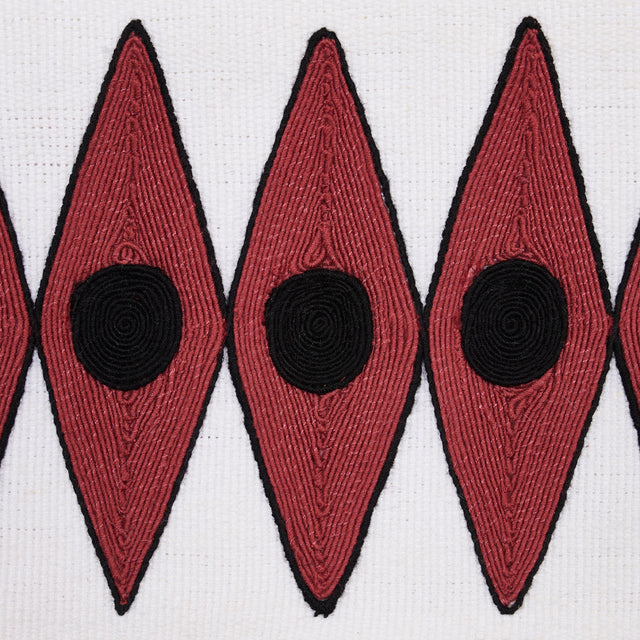 Schumacher 181221 BACKGAMMON TAPE in RED Trim - MARY MCDONAL