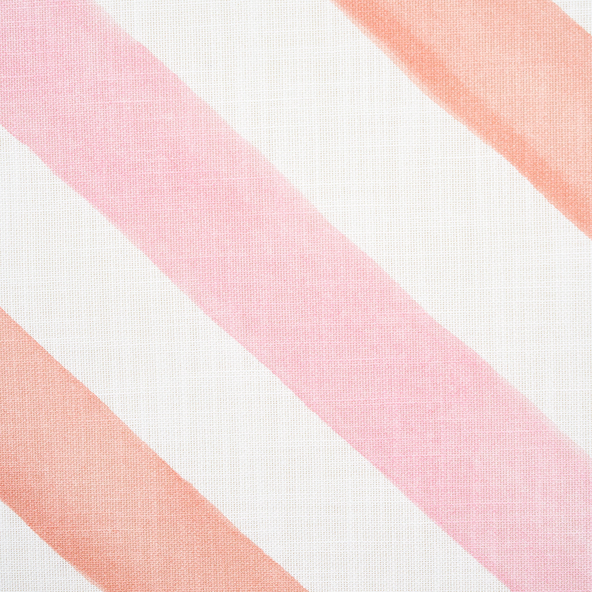Schumacher Seaside Stripe Indoor/Outdoor Sorbet Fabric - Eade's Wallpaper