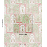 Schumacher Barra Palace Pink & Green Fabric