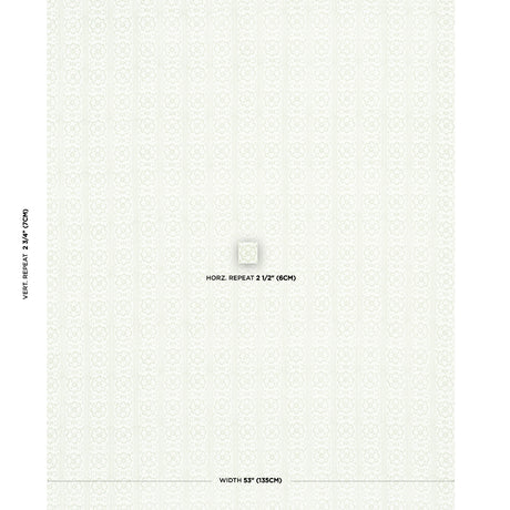 Schumacher Sunda Hand Blocked Print Sage Fabric - Eade's Wallpaper