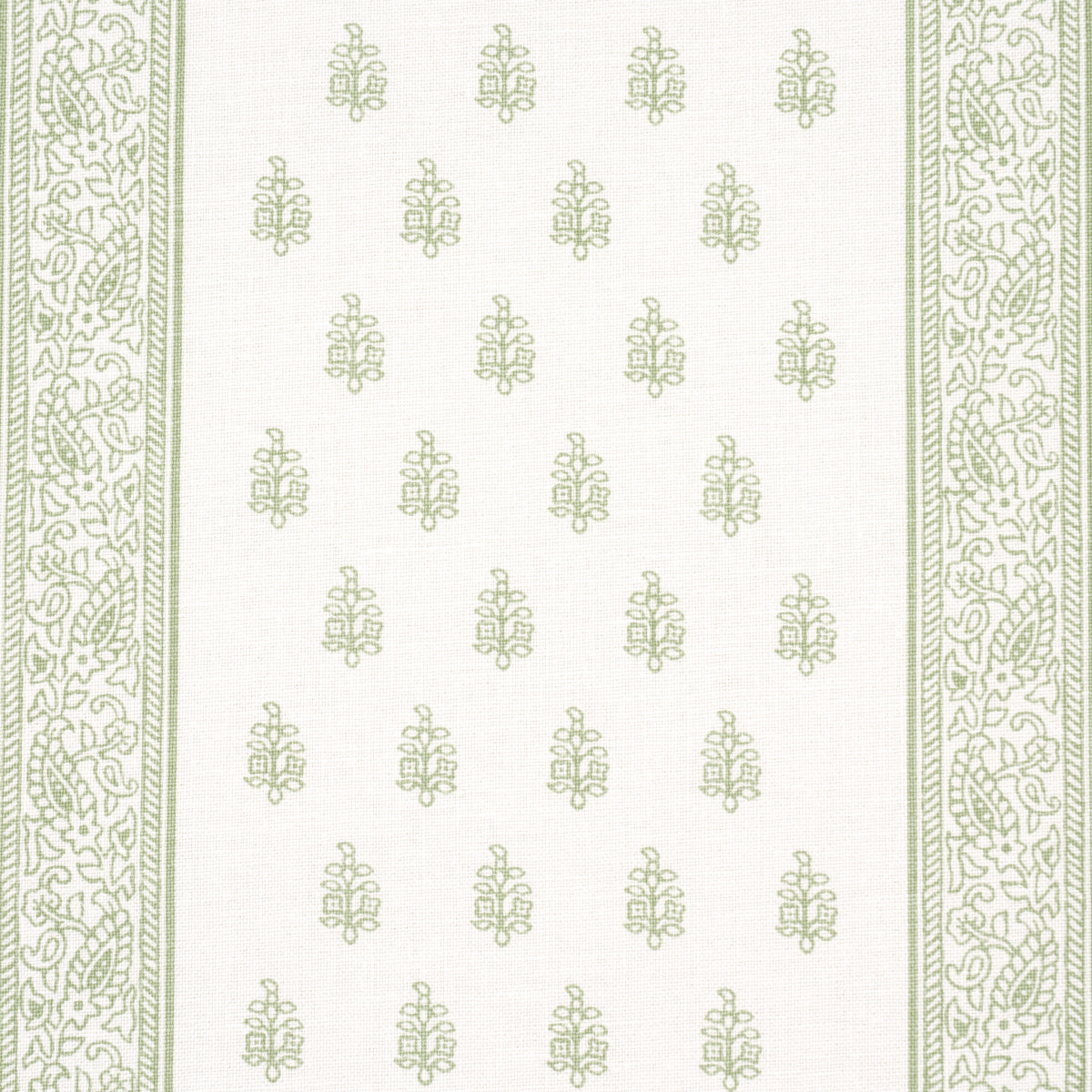 Schumacher Katsura Stripe Leaf Fabric