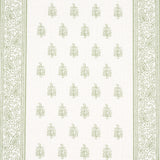 Schumacher Katsura Stripe Leaf Fabric