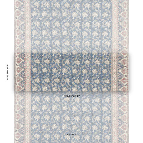 Schumacher Tombay Delft Fabric - Eade's Wallpaper