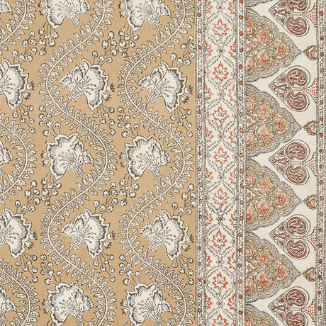 Schumacher Tombay Ochre Fabric - Eade's Wallpaper