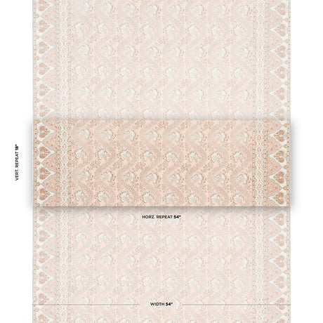 Schumacher Tombay Blush Fabric - Eade's Wallpaper