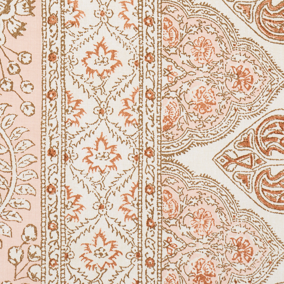 Schumacher Tombay Blush Fabric - Eade's Wallpaper