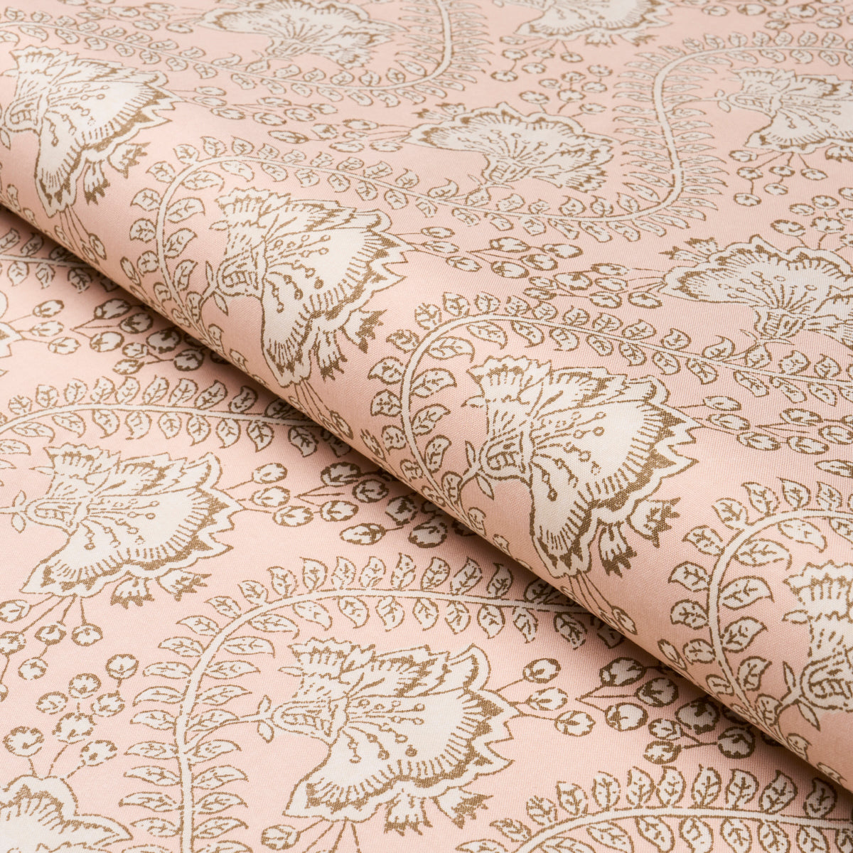 Schumacher Tombay Blush Fabric - Eade's Wallpaper