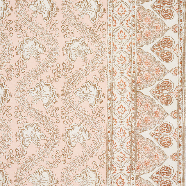 Schumacher Tombay Blush Fabric - Eade's Wallpaper