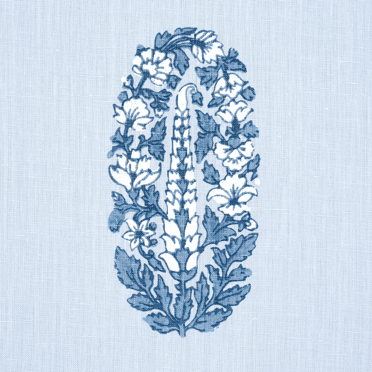 Schumacher Askandra Flower Chambray Fabric