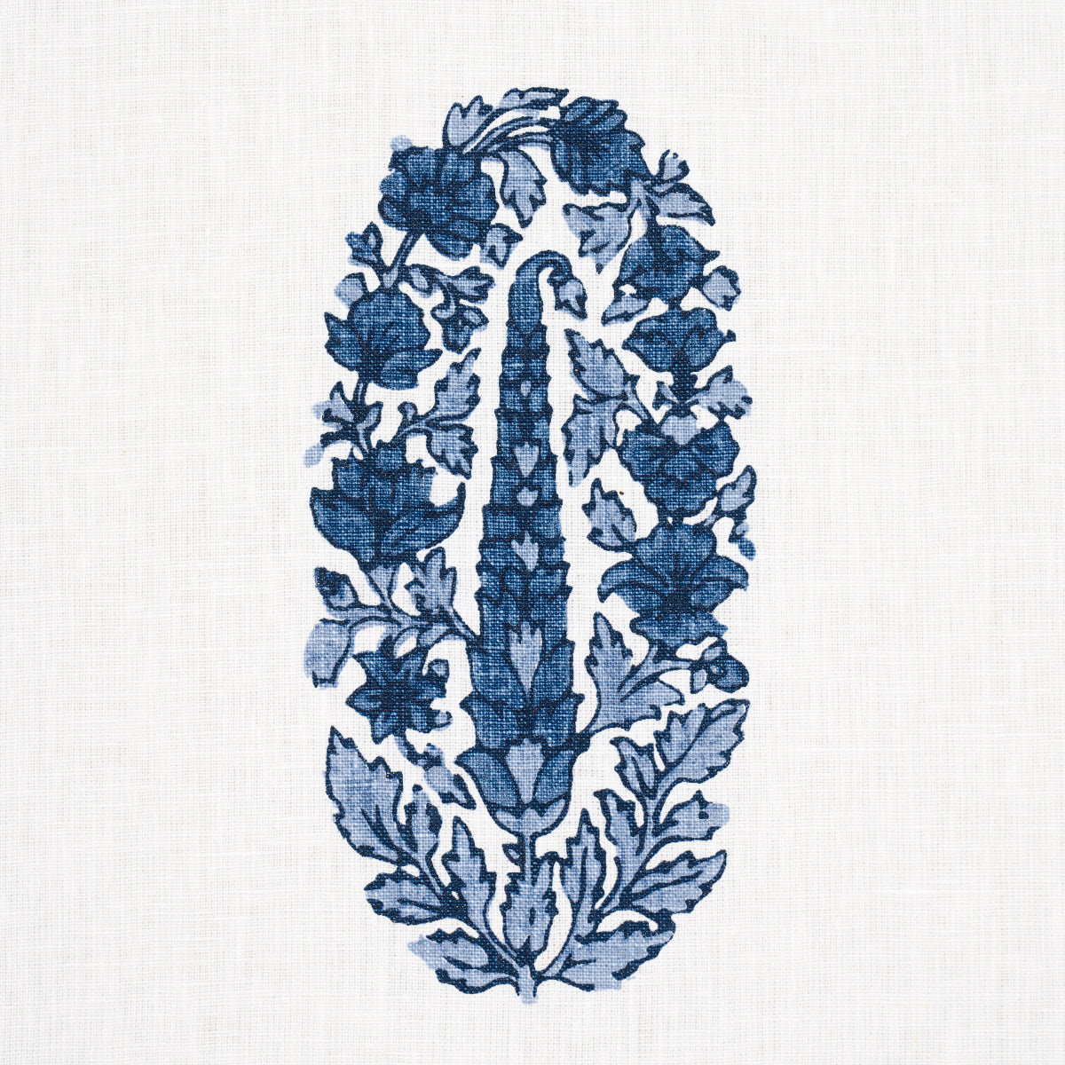 Schumacher Askandra Flower Delft Fabric