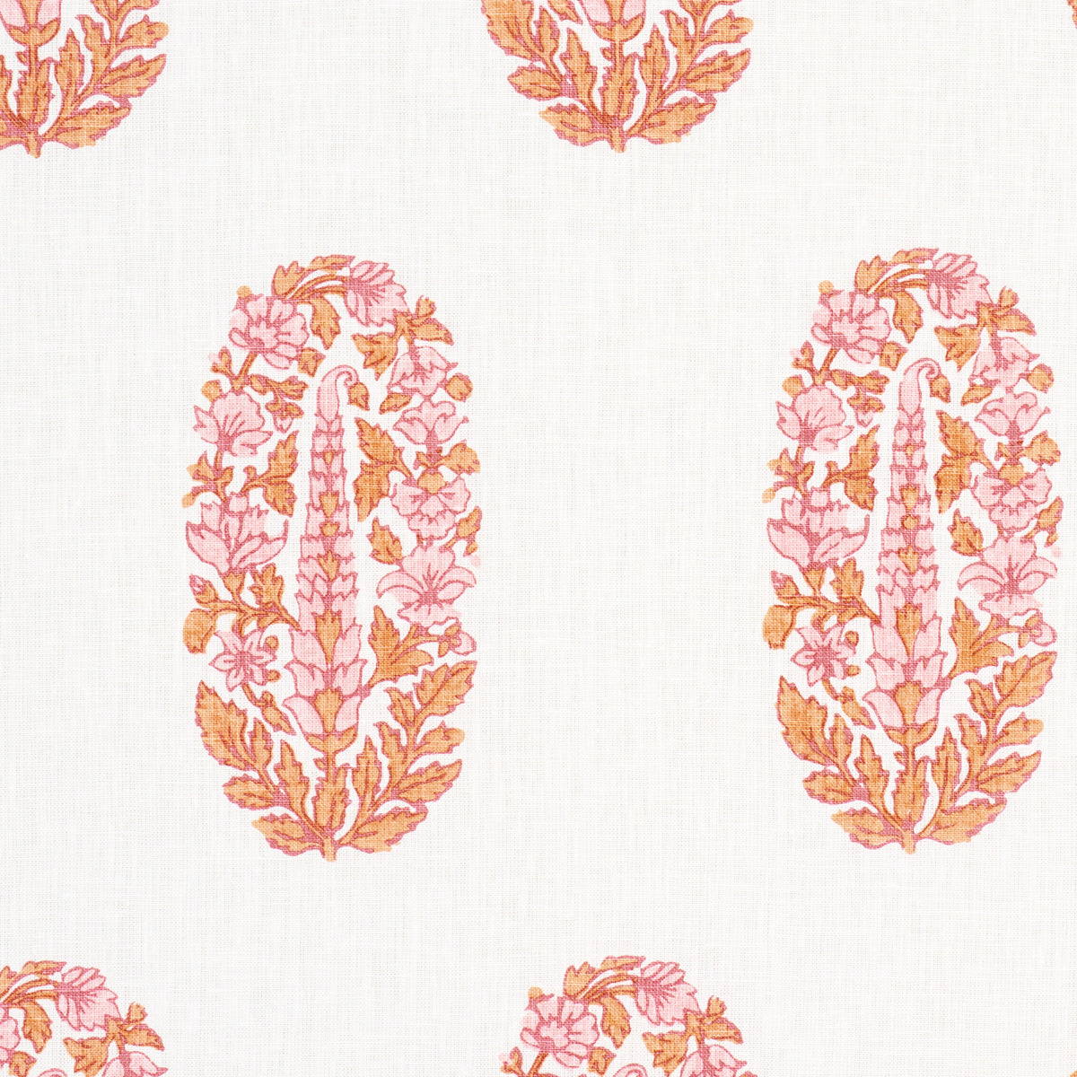 Schumacher Askandra Flower Tangerine Fabric