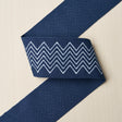 Schumacher 181382 LEORA HAND BLOCKED TAPE NARROW in INDIGO T
