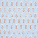 Schumacher Mia Tulip Sky & Sand Fabric - Eade's Wallpaper