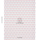 Schumacher Mia Tulip Delft & Crimson Fabric - Eade's Wallpaper