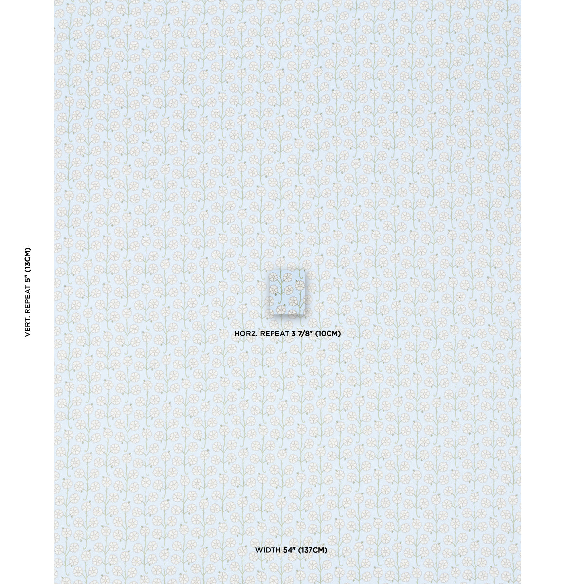 Schumacher Gardenia Egg Blue Fabric