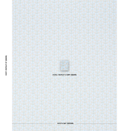 Schumacher Gardenia Egg Blue Fabric