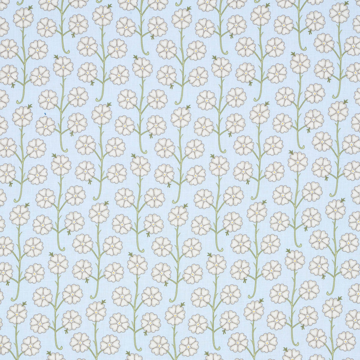 Schumacher Gardenia Egg Blue Fabric