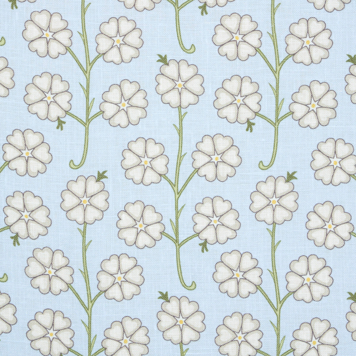 Schumacher Gardenia Egg Blue Fabric