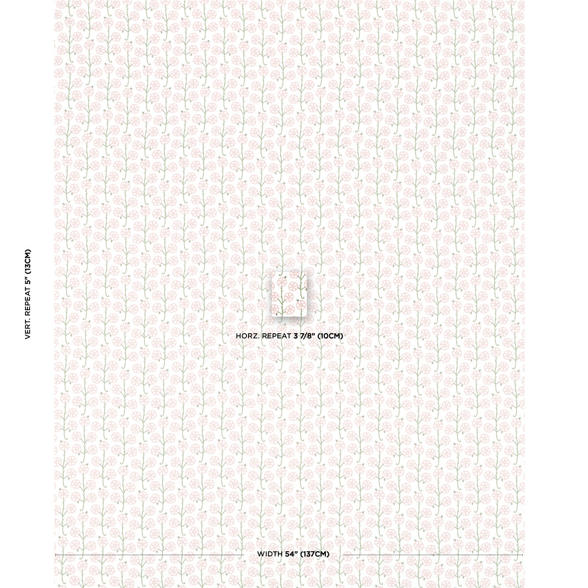 Schumacher Gardenia Rose Fabric