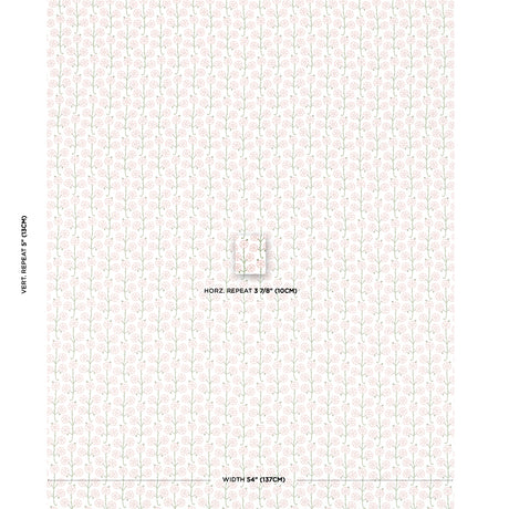 Schumacher Gardenia Rose Fabric