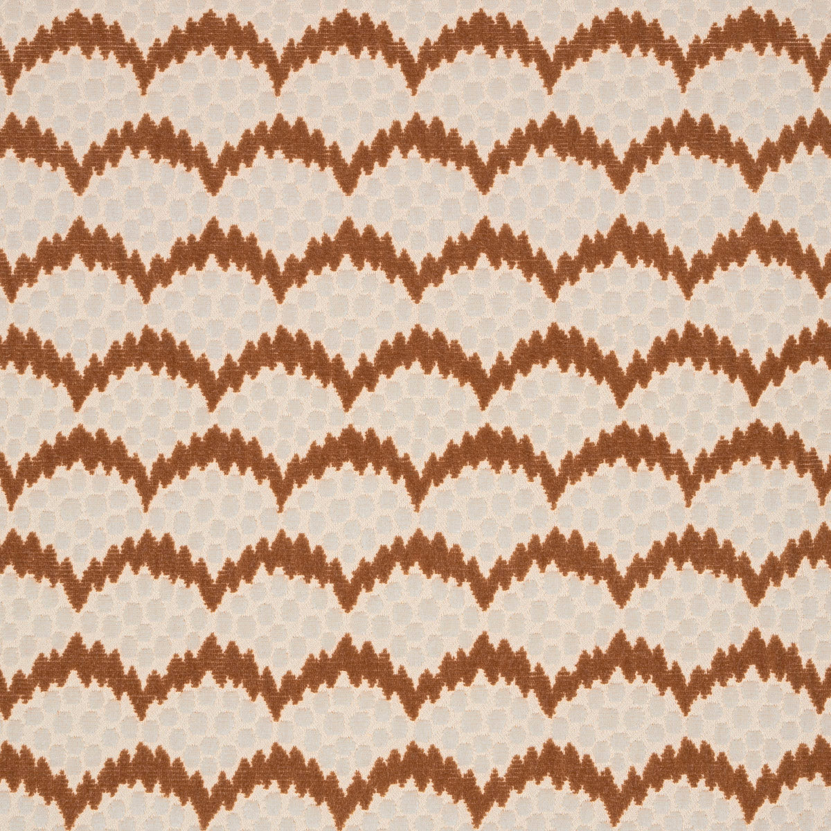 Schumacher Pollen Cut Velvet Ochre Fabric - Eade's Wallpaper