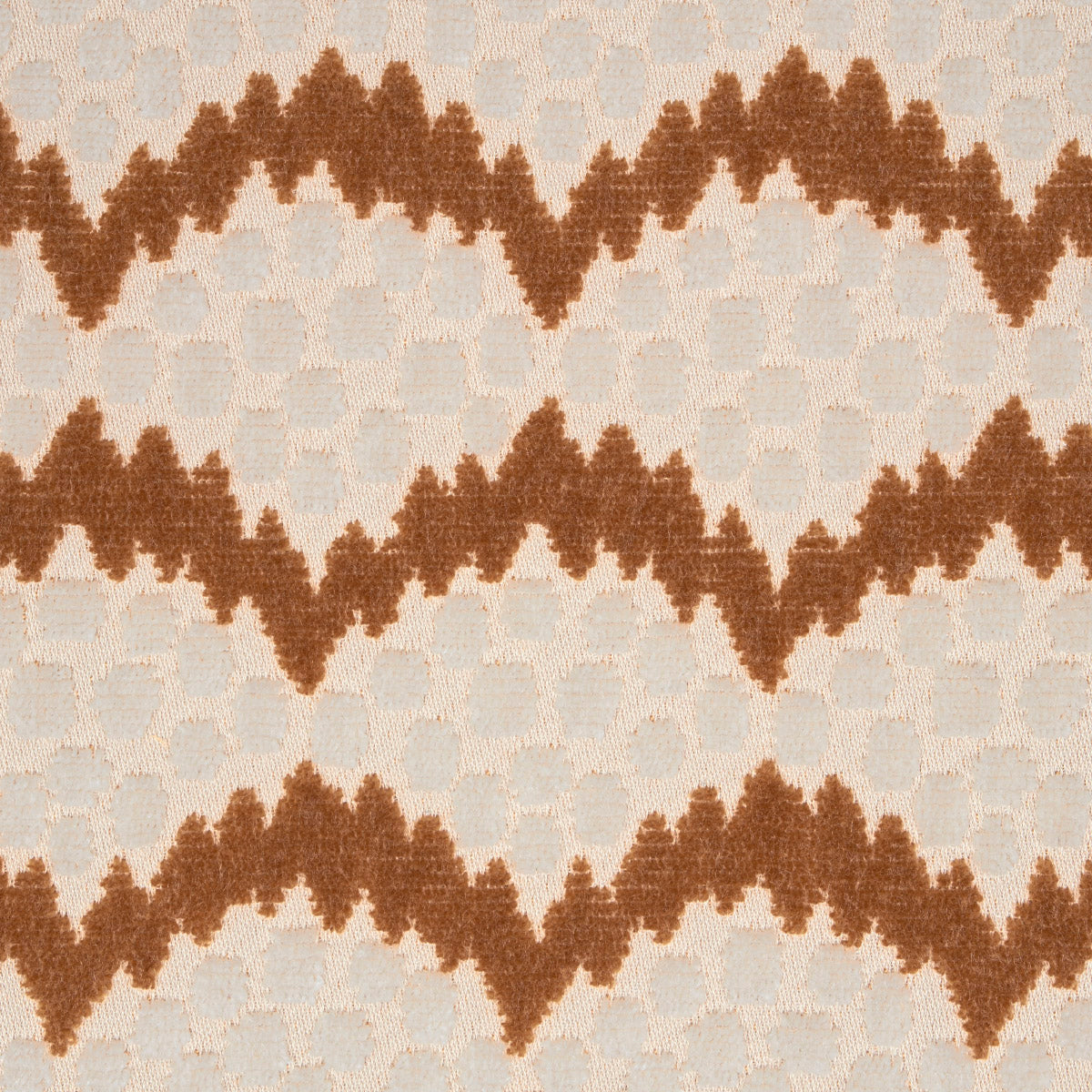 Schumacher Pollen Cut Velvet Ochre Fabric - Eade's Wallpaper