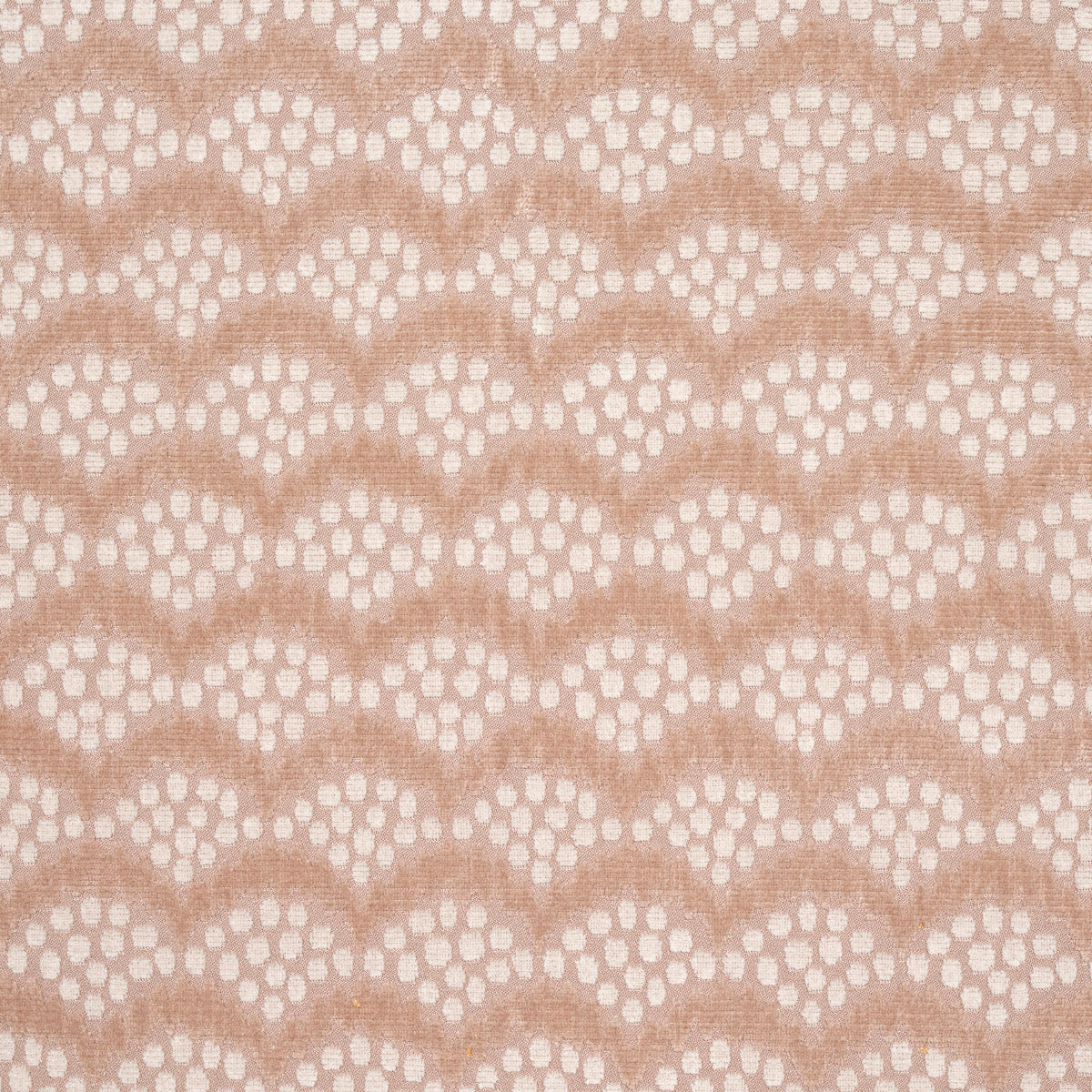 Schumacher Pollen Cut Velvet Soft Clay Fabric - Eade's Wallpaper