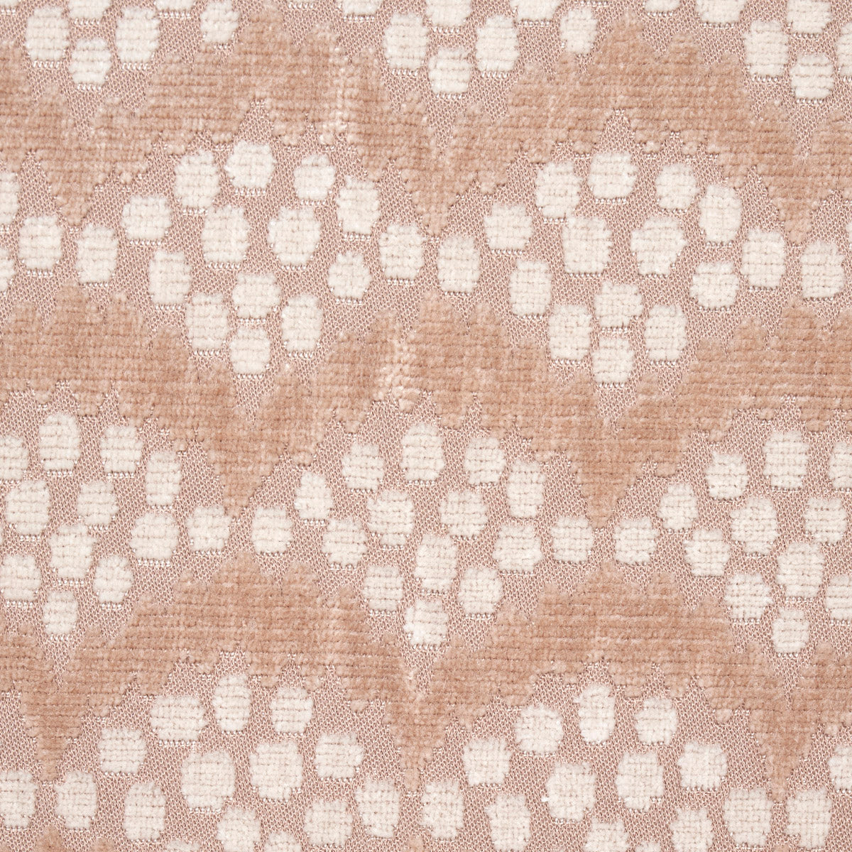 Schumacher Pollen Cut Velvet Soft Clay Fabric - Eade's Wallpaper