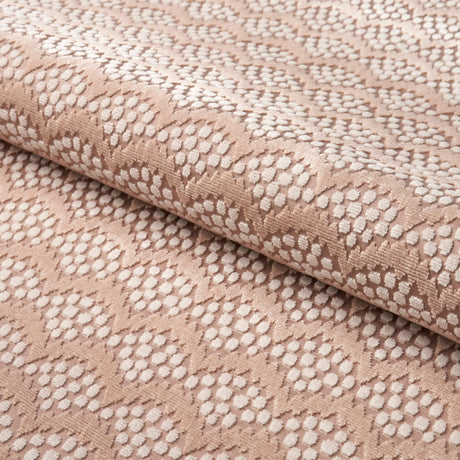 Schumacher Pollen Cut Velvet Soft Clay Fabric - Eade's Wallpaper