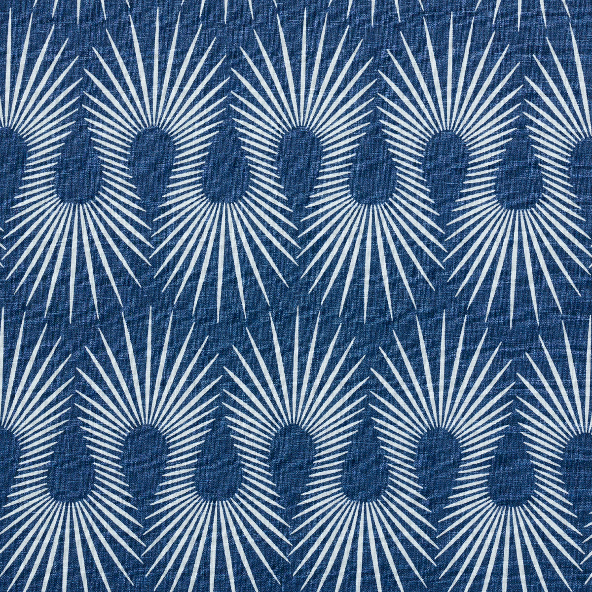 Schumacher Hedgehog Denim White Fabric
