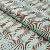 Schumacher Hedgehog Duck Egg Brown Fabric
