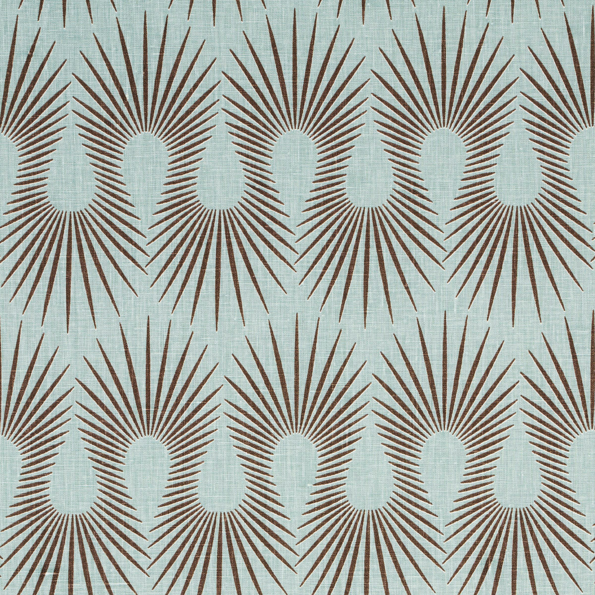 Schumacher Hedgehog Duck Egg Brown Fabric