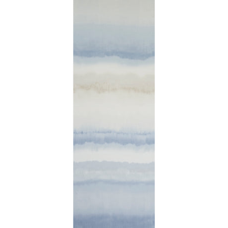 Schumacher Orissa Panel Blue & Natural Fabric - Eade's Wallpaper
