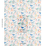 Schumacher Beasts Indoor/Outdoor Multi On Ivory Fabric