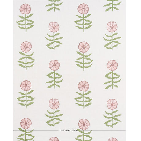 Schumacher Pretty Petals Blush Fabric - Eade's Wallpaper