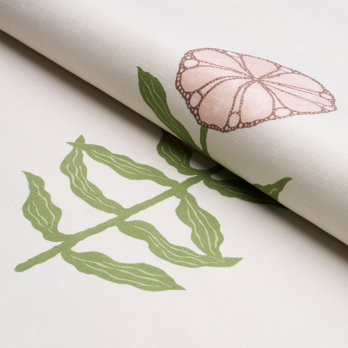 Schumacher Pretty Petals Blush Fabric - Eade's Wallpaper
