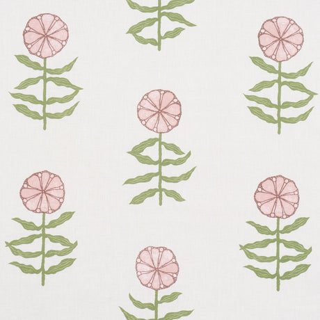 Schumacher Pretty Petals Blush Fabric - Eade's Wallpaper