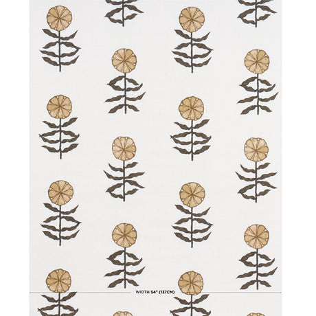 Schumacher Pretty Petals Neutral Fabric - Eade's Wallpaper