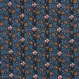 Schumacher La Rue Stripe Midnight Fabric - Eade's Wallpaper