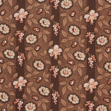 Schumacher La Rue Stripe Cognac Fabric - Eade's Wallpaper