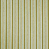 Schumacher Auguste Stripe Ciel & Leaf Fabric