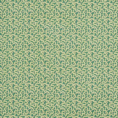 Schumacher Leonie Vermicelli Leaf Fabric - Eade's Wallpaper