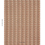 Schumacher Ines Paisley Rose & Cognac Fabric