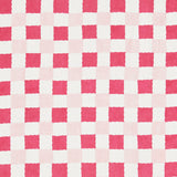 Schumacher Chequer Hand Block Print Pinks Fabric