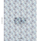 Schumacher Dahlia Hand Block Print Blues Fabric