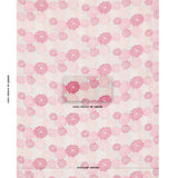Schumacher Dahlia Hand Block Print Hot Pink Fabric