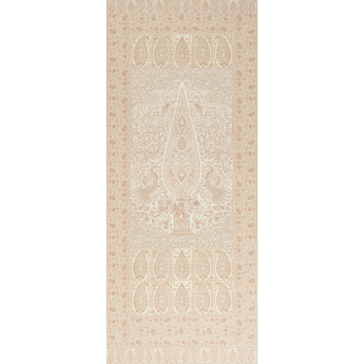 Schumacher Colmery Paisley Panel Parchment Fabric